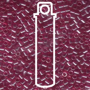 Transparent Light Siam Luster Miyuki Delica Beads 8/0