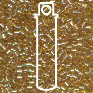Transparent Light Topaz AB Miyuki Delica Beads 8/0
