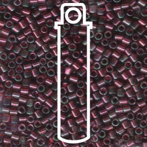 Gold Transparent Dark Red Miyuki Delica Beads 8/0