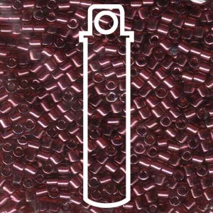 Transparent Luster Red Metallic Miyuki Delica Beads 8/0