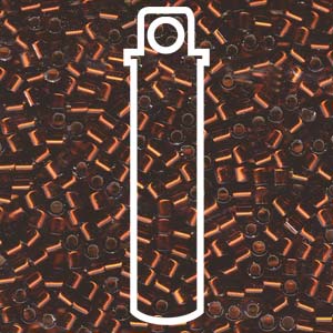 Silver Lined Dark Topaz Miyuki Delica Beads 8/0