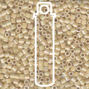 Opaque Cream AB Miyuki Delica Beads 8/0