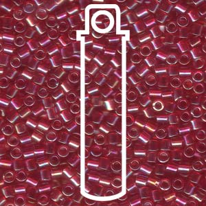 Transparent Light Siam Miyuki Delica Beads 8/0