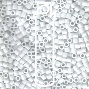 Opaque Chalk White Miyuki Delica Beads 8/0