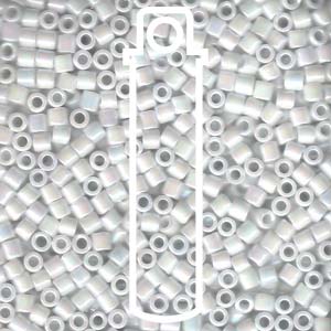 White Pearl AB Miyuki Delica Beads 8/0