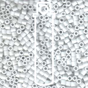 Matte White Miyuki Delica Beads 8/0