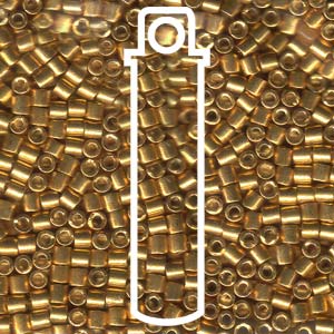 Galvanized Yellow Gold Miyuki Delica Beads 8/0