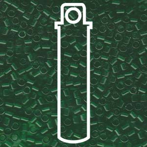Transparent Green Miyuki Delica Beads 8/0