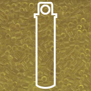 Transparent Yellow Miyuki Delica Beads 8/0