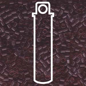 Transparent Smoky Amethyst Miyuki Delica Beads 8/0