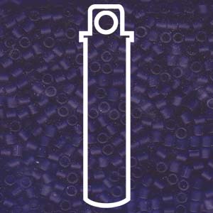 Matte Transparent Cobalt Miyuki Delica Beads 8/0
