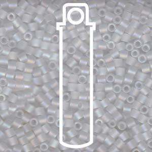 Matte Crystal AB Miyuki Delica Beads 8/0