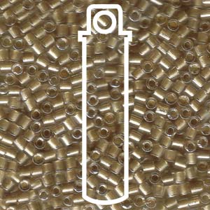 Sparkling Gold Lined Crystal Miyuki Delica Beads 8/0