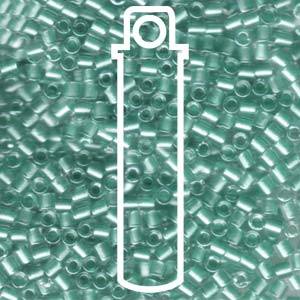 Sparkling Turquoise Lined Crystal Miyuki Delica Beads 8/0