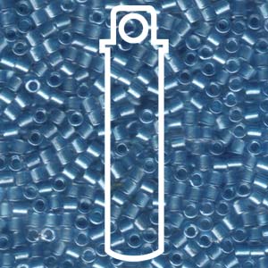 Sparkling Aqua Lined Crystal Miyuki Delica Beads 8/0