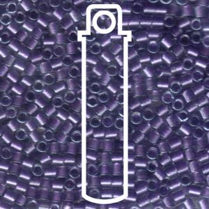 Sparkling Purple Lined Crystal Miyuki Delica Beads 8/0