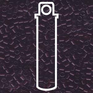 Transparent Mauve Miyuki Delica Beads 8/0