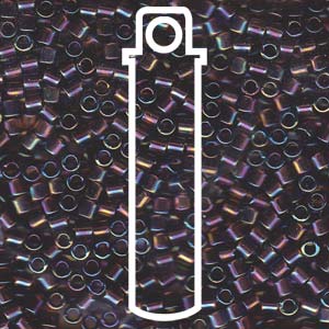 Transparent Mauve AB Miyuki Delica Beads 8/0