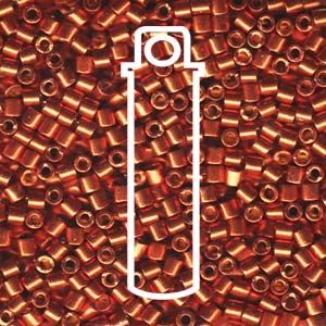 Duracoat Galvanized Pink Blush Miyuki Delica Beads 8/0