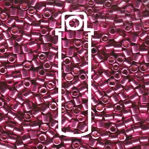 Duracoat Galvanized Hot Pink Miyuki Delica Beads 8/0