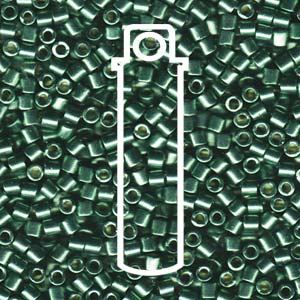 Duracoat Galvanized Sea Green Miyuki Delica Beads 8/0