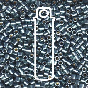 Duracoat Galvanized Dark Sea Foam Miyuki Delica Beads 8/0