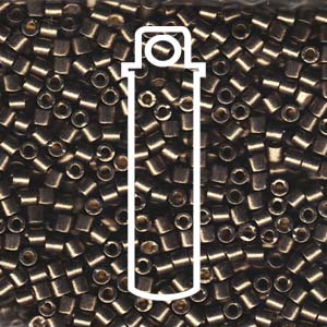 Duracoat Galvanized Pewter Miyuki Delica Beads 8/0