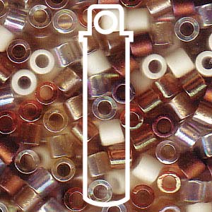 Honey Butter Mix Miyuki Delica Beads 8/0