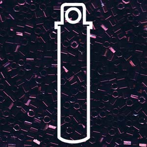 Hex Metallic Raspberry Miyuki Delica Beads 8/0