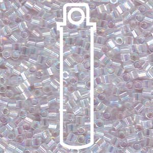 Hex Crystal AB Miyuki Delica Beads 8/0