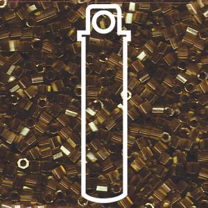 Hex Transparent Luster Metallic Miyuki Delica Beads 8/0