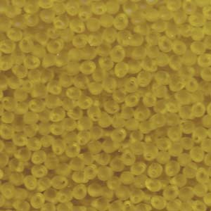 A Pile of Matte Transparent Yellow Drop Beads