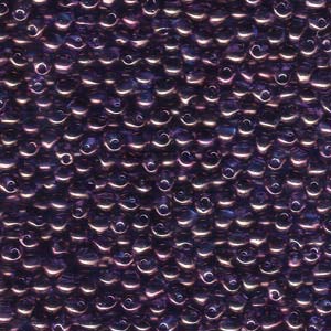 A Pile of Lvndr Blue Gold Lstr Drop Beads