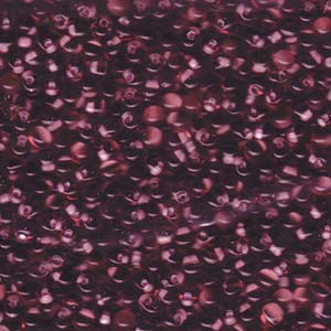 A Pile of Pink Lined Smoky Amethyst Drop Beads