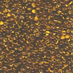 A Pile of Sparkling Met G/L Yellow Drop Beads