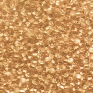 A Pile of Apricot Lined Crystal Drop Beads