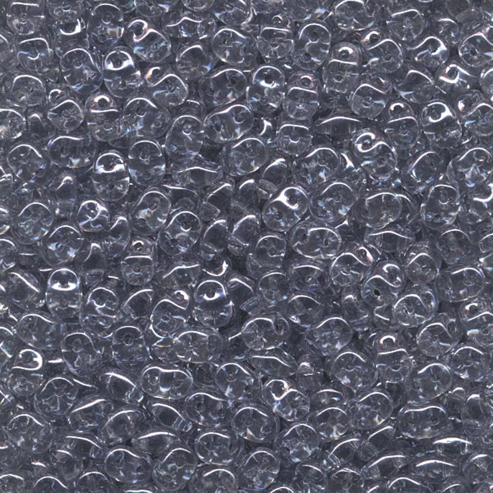 Crystal Blue Luster Superduo Beads