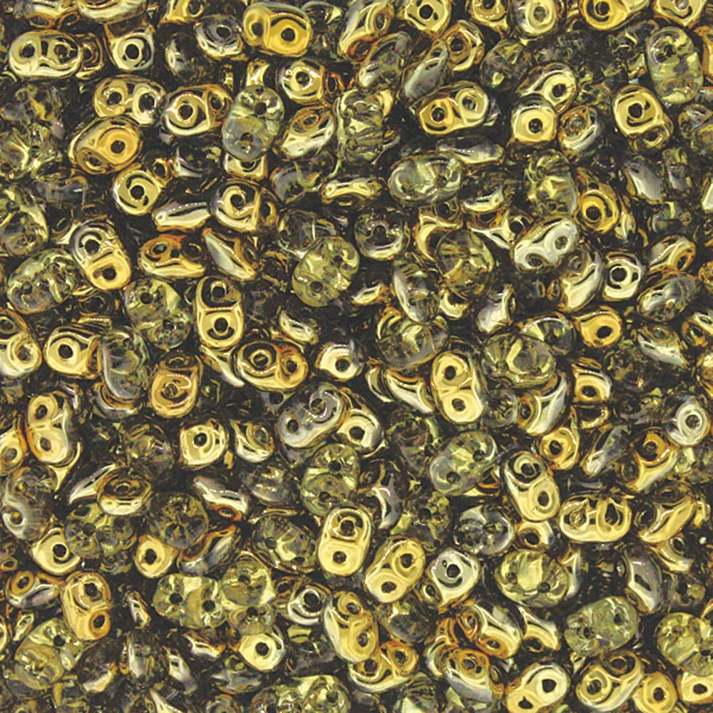 Amber Superduo Beads