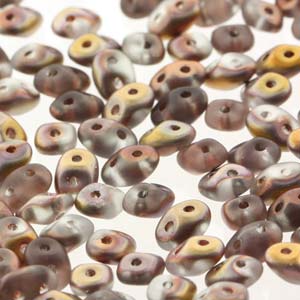Crystal Capri Gold Matte Superduo Beads
