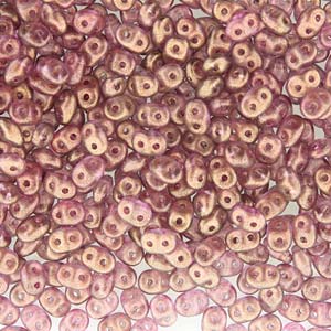 Superduo Halo Persian Pink Superduo Beads