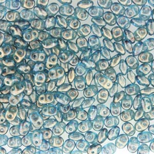 Superduo Halo Celestial Blue Superduo Beads