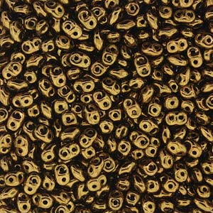 MINIDUO 2X4MM CRYSTAL GOLD BRONZE