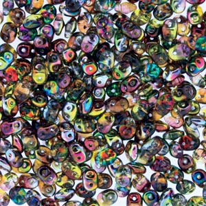 MINIDUO 2x4MM CRYSTAL MAGIC ORANGE GRAY