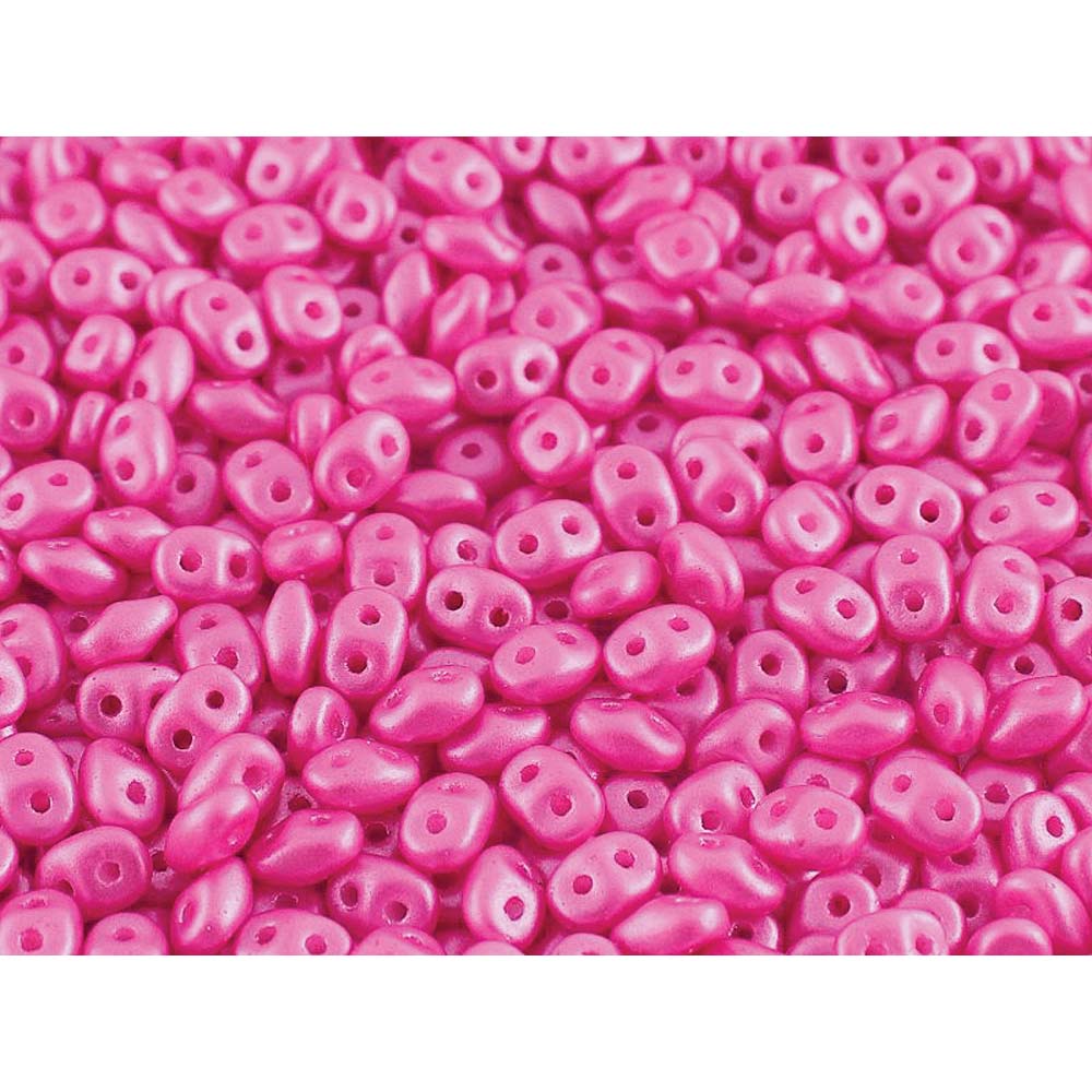 Pearl Shine Light Fuchsia Superduo Beads