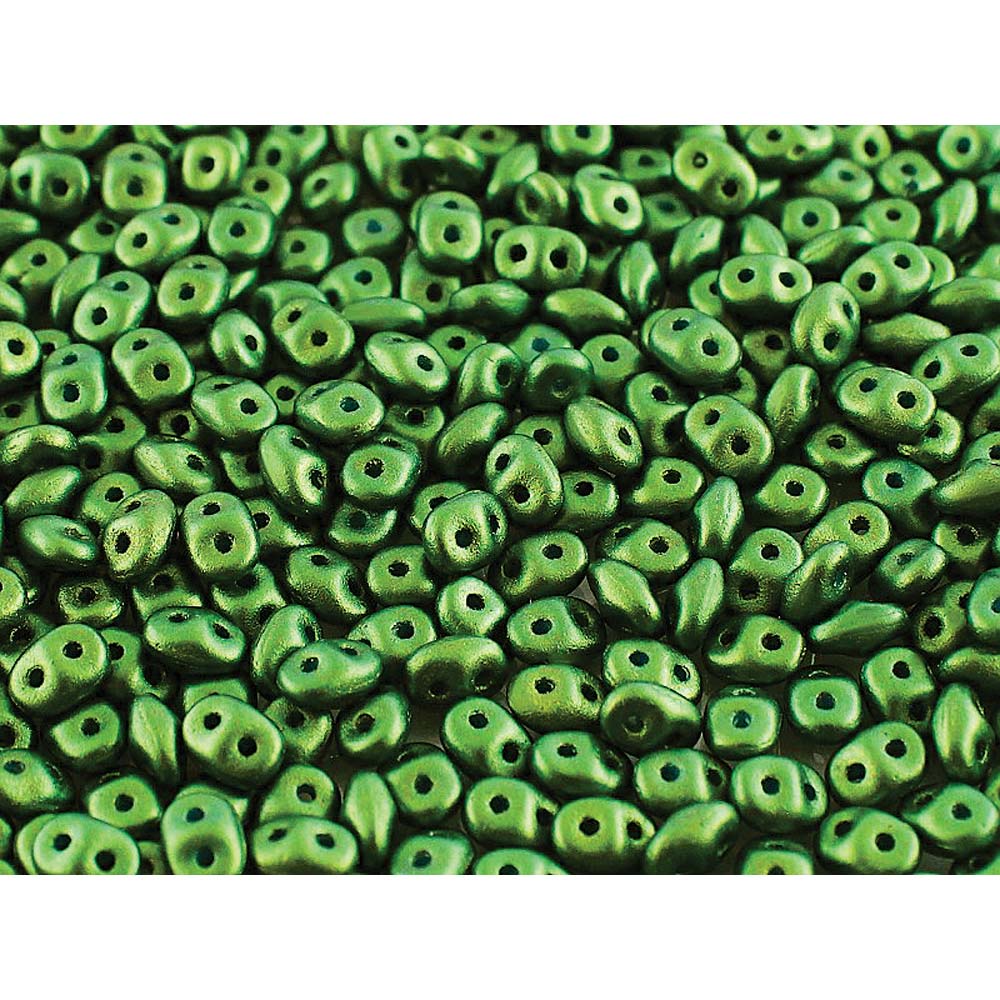 Gold Shine Dark Olive Superduo Beads