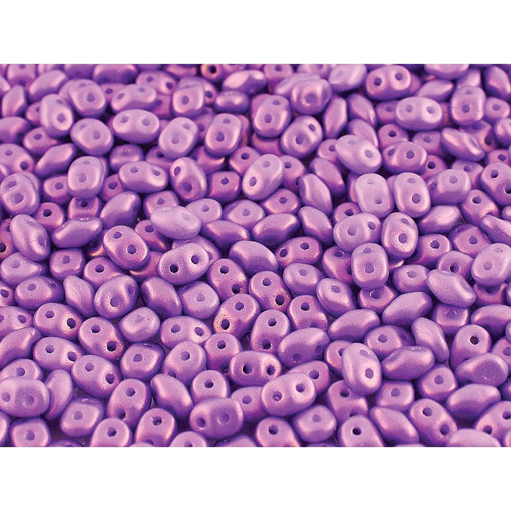 Gold Shine Orchid Superduo Beads