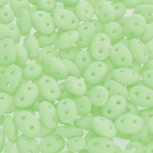 Bondeli Matte Lime Superduo Beads