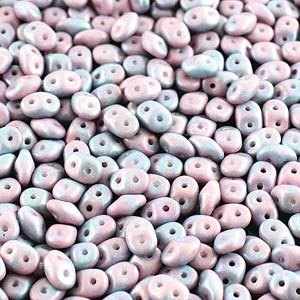 Nebula Chalk Matte Superduo Beads