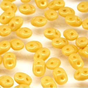 Opaque Beige Superduo Beads