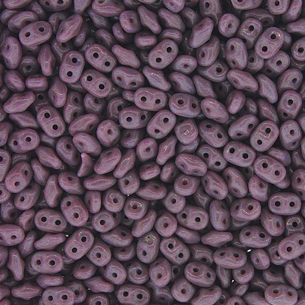 Opaque Violet Superduo Beads